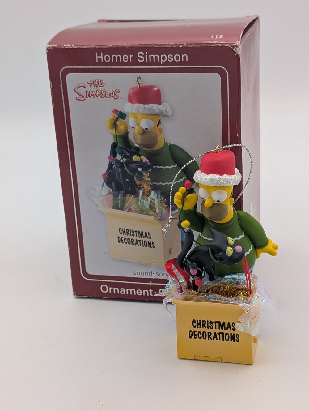 Homer Snowball Talking Christmas Ornament Sound Heirloom The Simpsons Tested